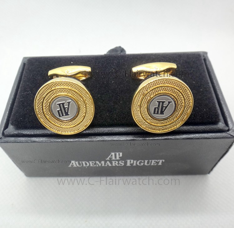 Replica Audemars Piguet Royal Oak Cufflinks All Gold